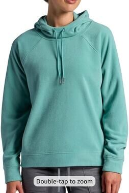 HEAD Women’s Astir Cozy Cowl Neck Hoodie, Relaxed Fit Large